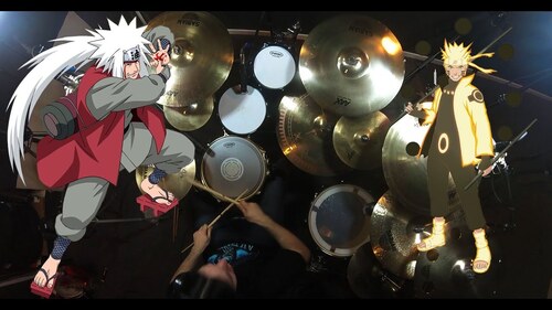 Kin-Naruto Shippuden 6th Opening-Flow-Sign-Drum Cover