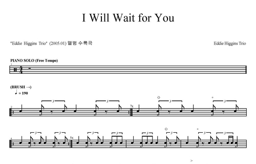Eddie Higgins Trio-I Will Wait for You