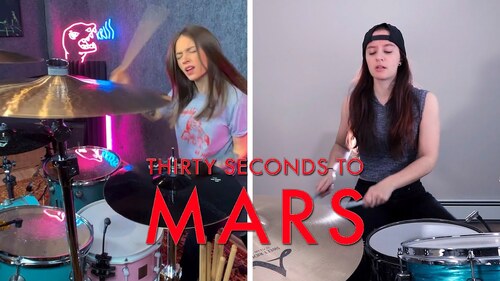 Thirty Seconds To Mars - From Yesterday - Drum Cover Ft. @KristinaSchiano